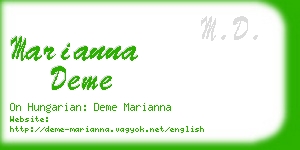 marianna deme business card